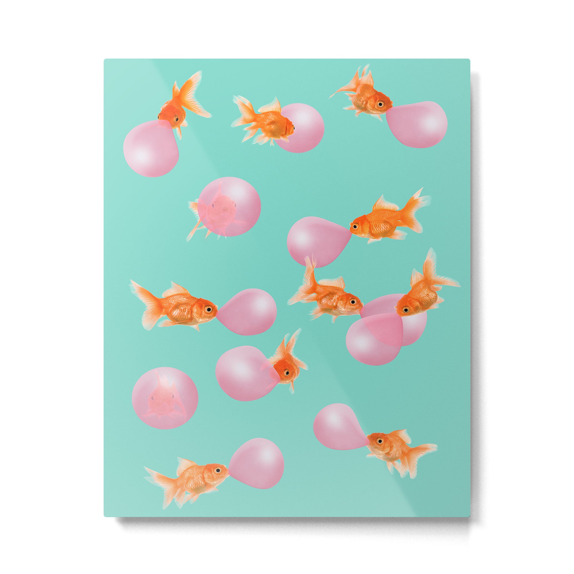 BUBBLEGUM GOLDFISH Metal Print Gallery Image 6