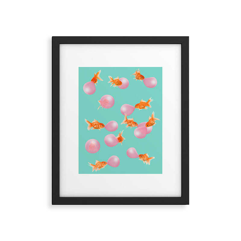BUBBLEGUM GOLDFISH Framed Art Print Gallery Image 4