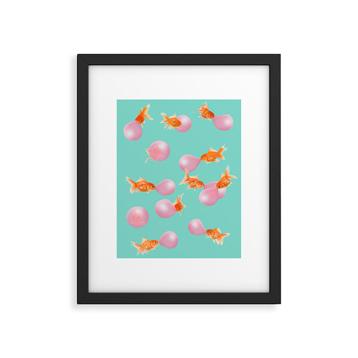 BUBBLEGUM GOLDFISH Framed Art Print Gallery Image 1