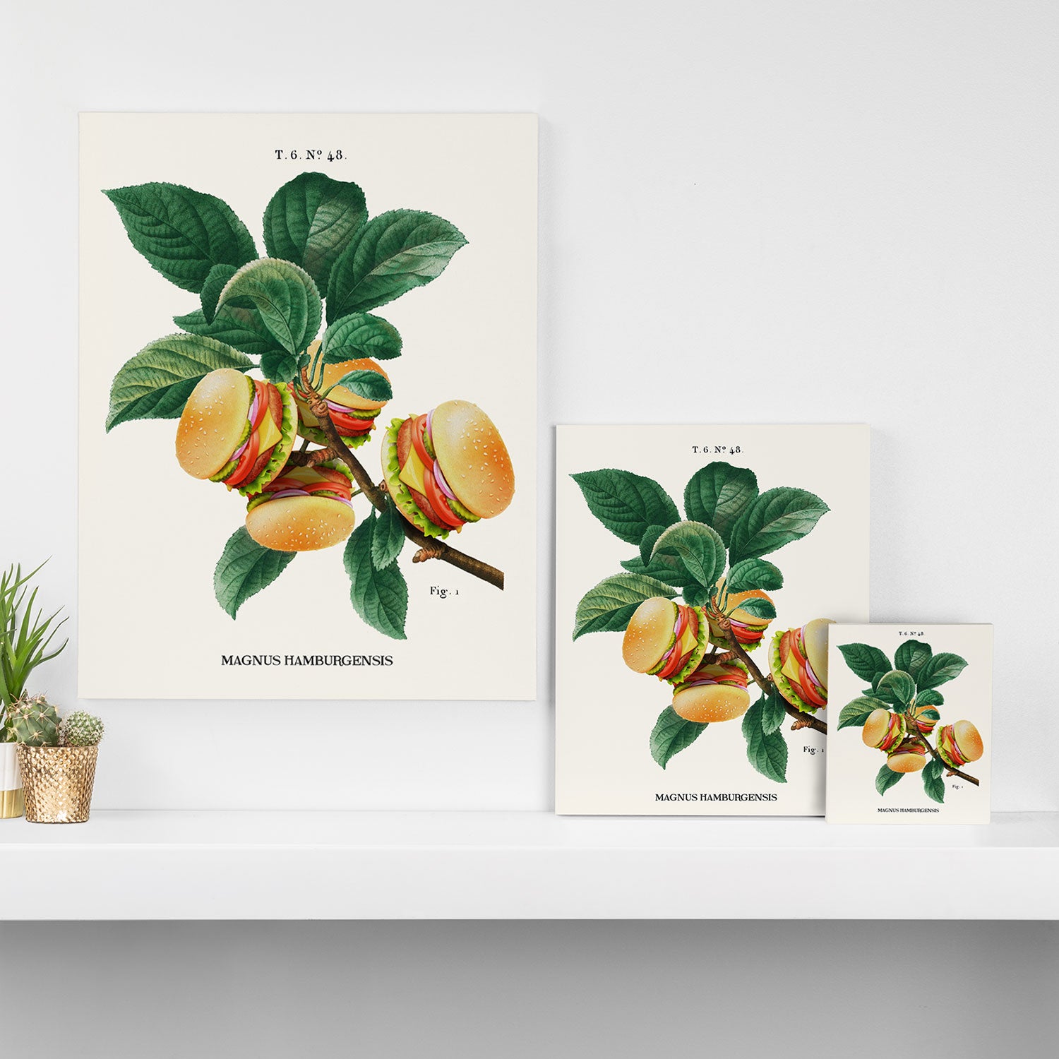 BURGER PLANT Canvas Print Gallery Image 3