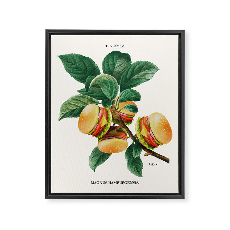 BURGER PLANT Framed Canvas Print Gallery Image 6