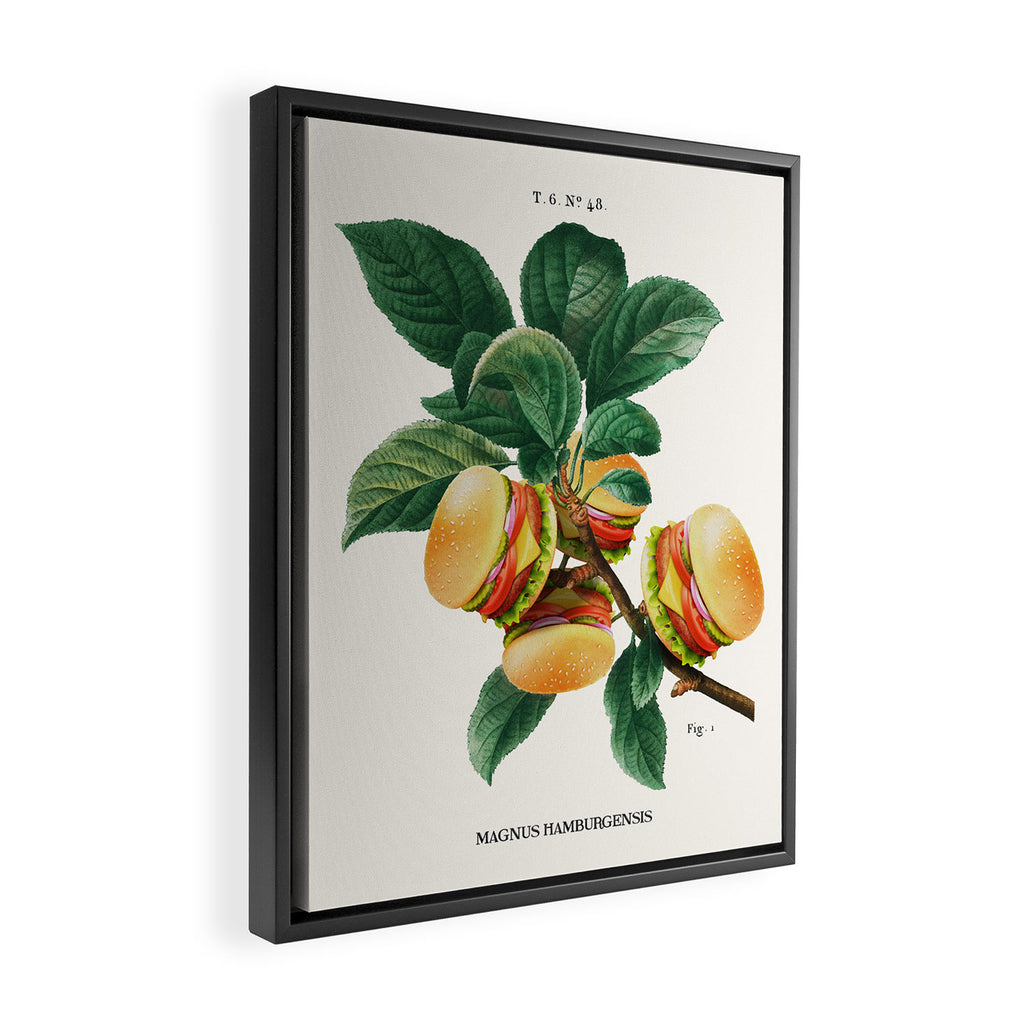 BURGER PLANT Framed Canvas Print Gallery Image 2