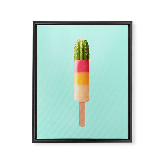CACTUS POPSICLE Framed Canvas Print Gallery Image 1