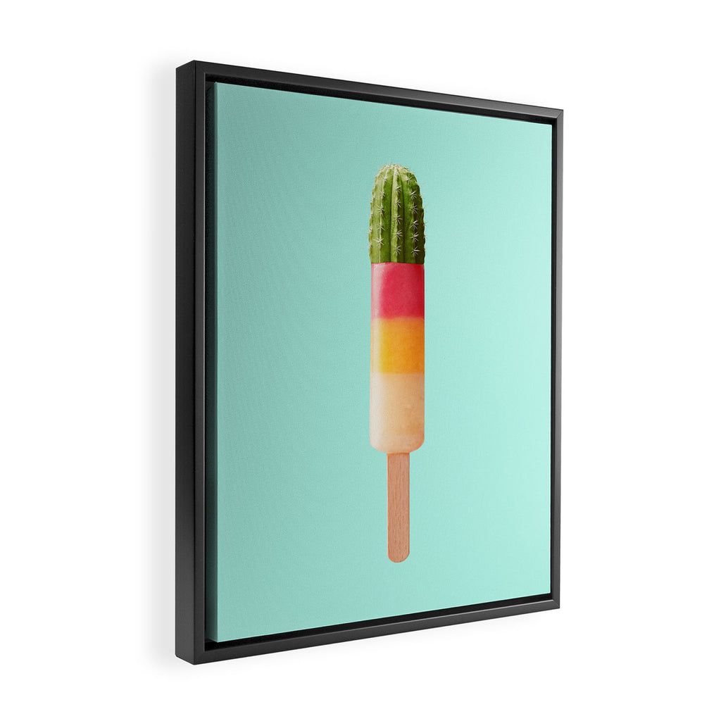 CACTUS POPSICLE Framed Canvas Print Gallery Image 2