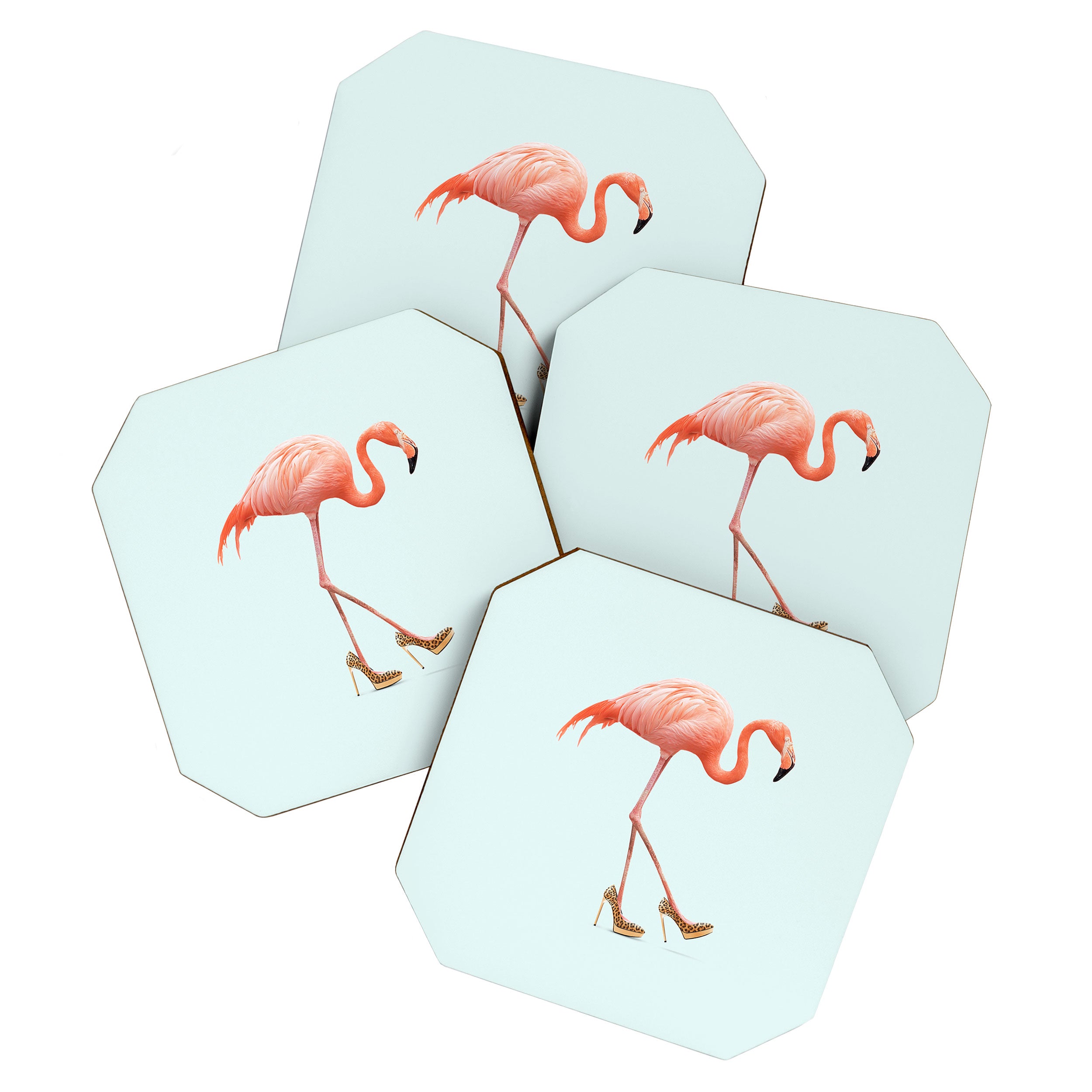 FANCY FLAMINGO Coaster Gallery Image 1