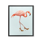 FANCY FLAMINGO Framed Canvas Print Gallery Image 6