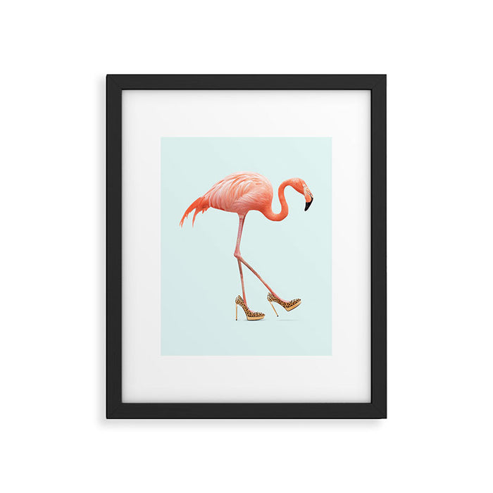 FANCY FLAMINGO Framed Art Print Gallery Image 1