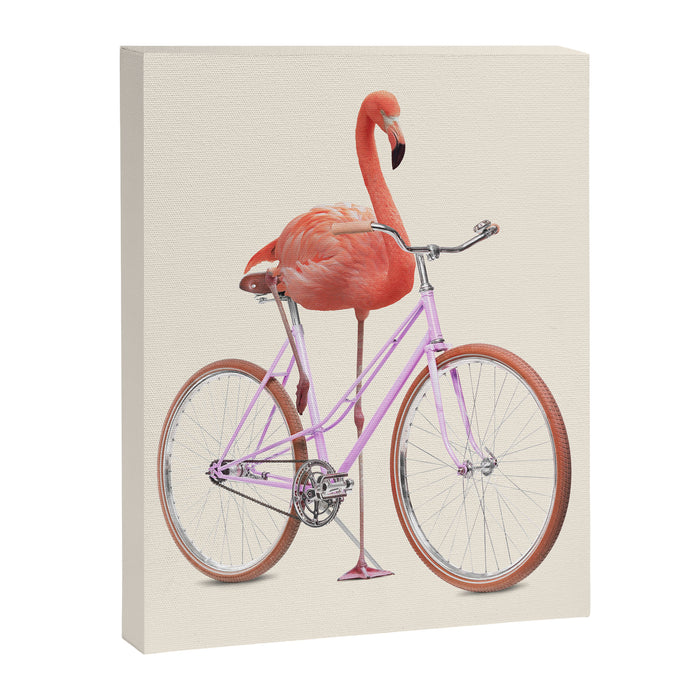 FLAMINGO BIKE Canvas Print Gallery Image 1