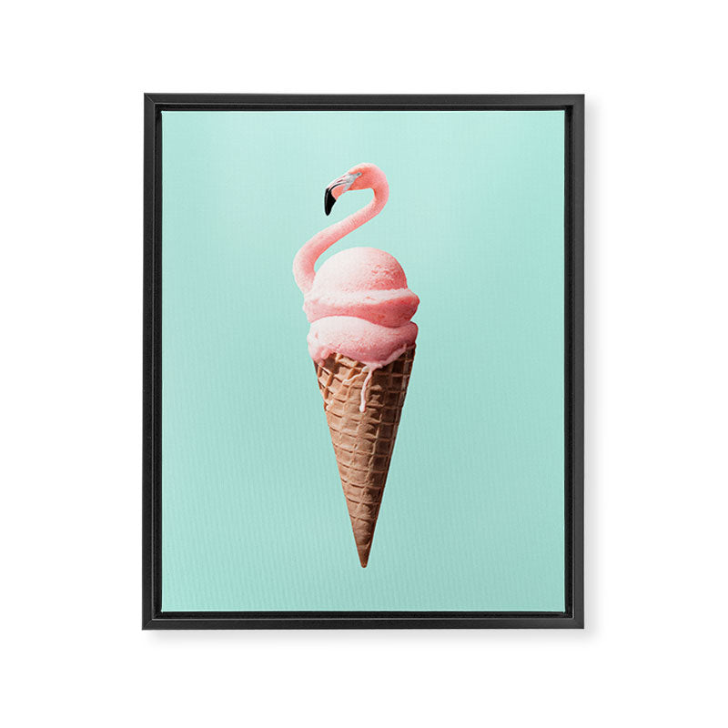 FLAMINGO CONE Framed Canvas Print Gallery Image 6