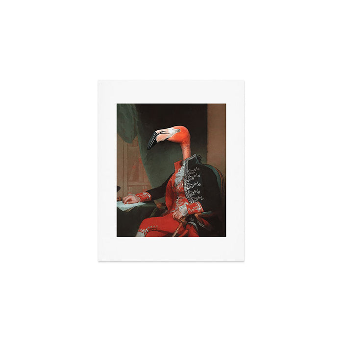 Flamingo del Flamenco Art Print Gallery Image 1