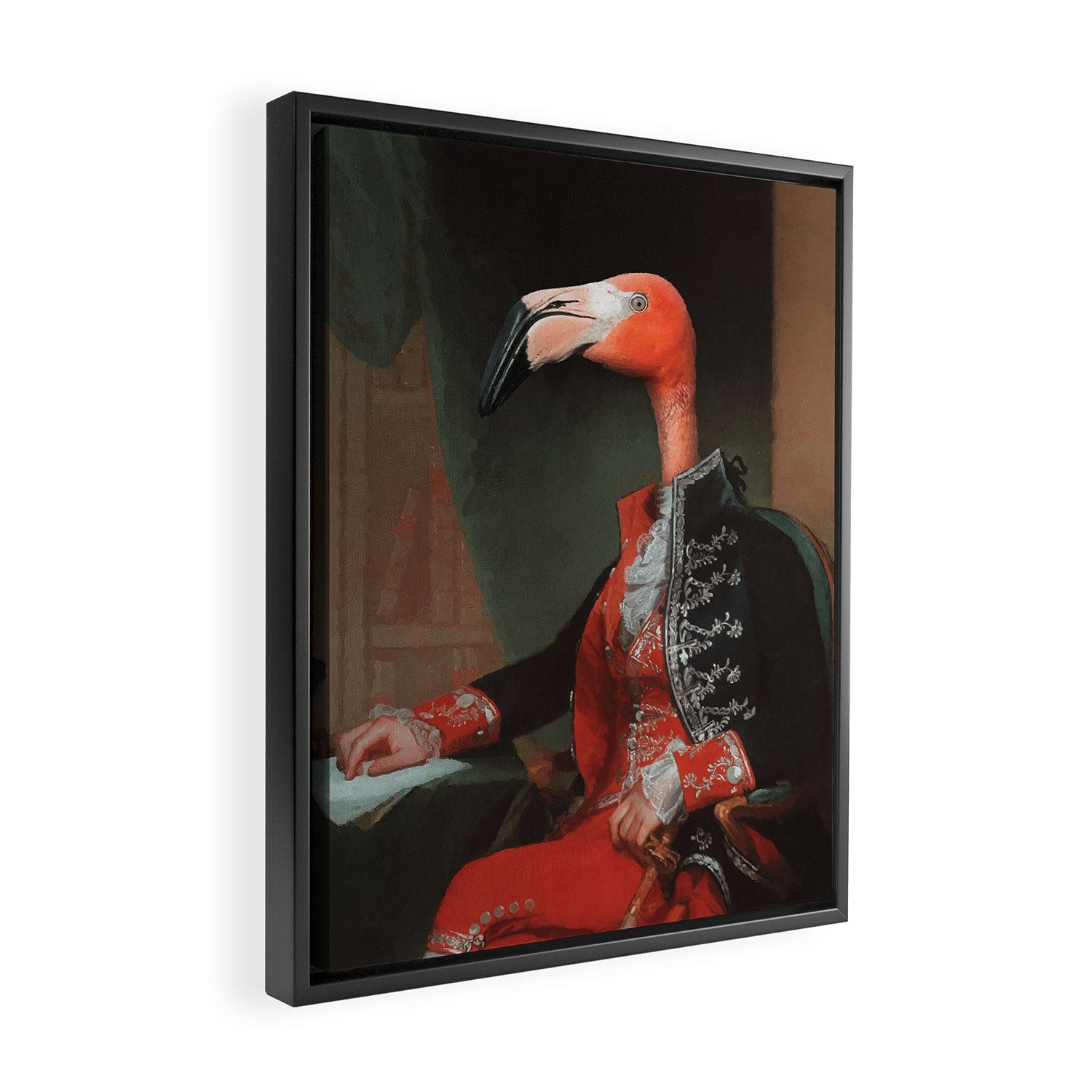 Flamingo del Flamenco Framed Canvas Print Gallery Image 2