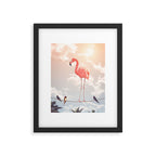 FLAMINGO & FRIENDS Framed Art Print Gallery Image 5