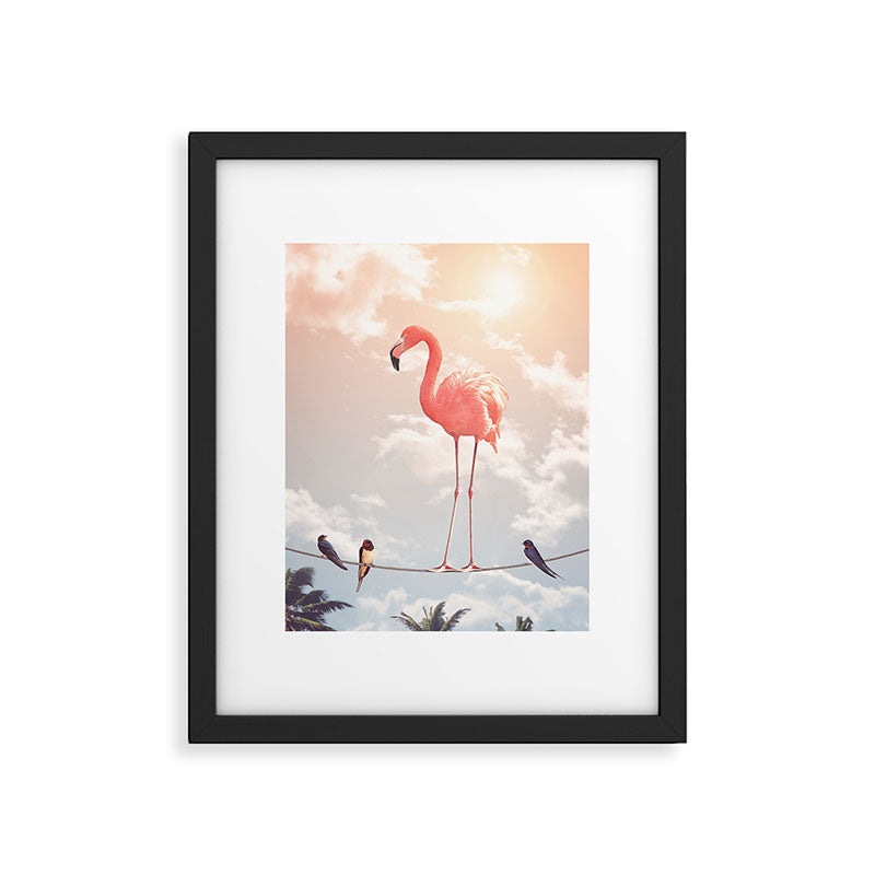 FLAMINGO & FRIENDS Framed Art Print Gallery Image 5