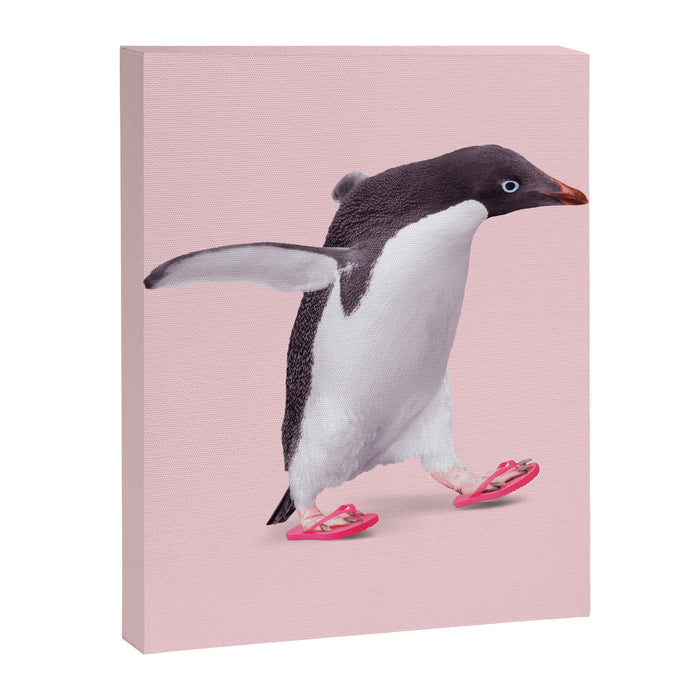 FLIP-FLOP PENGUIN Canvas Print Gallery Image 1
