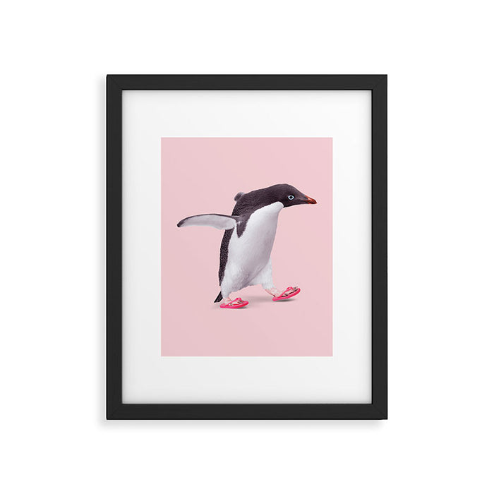 FLIP-FLOP PENGUIN Framed Art Print Gallery Image 1