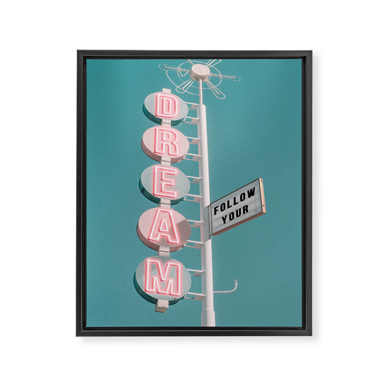 FOLLOW YOUR DREAM Framed Canvas Print Gallery Image 6