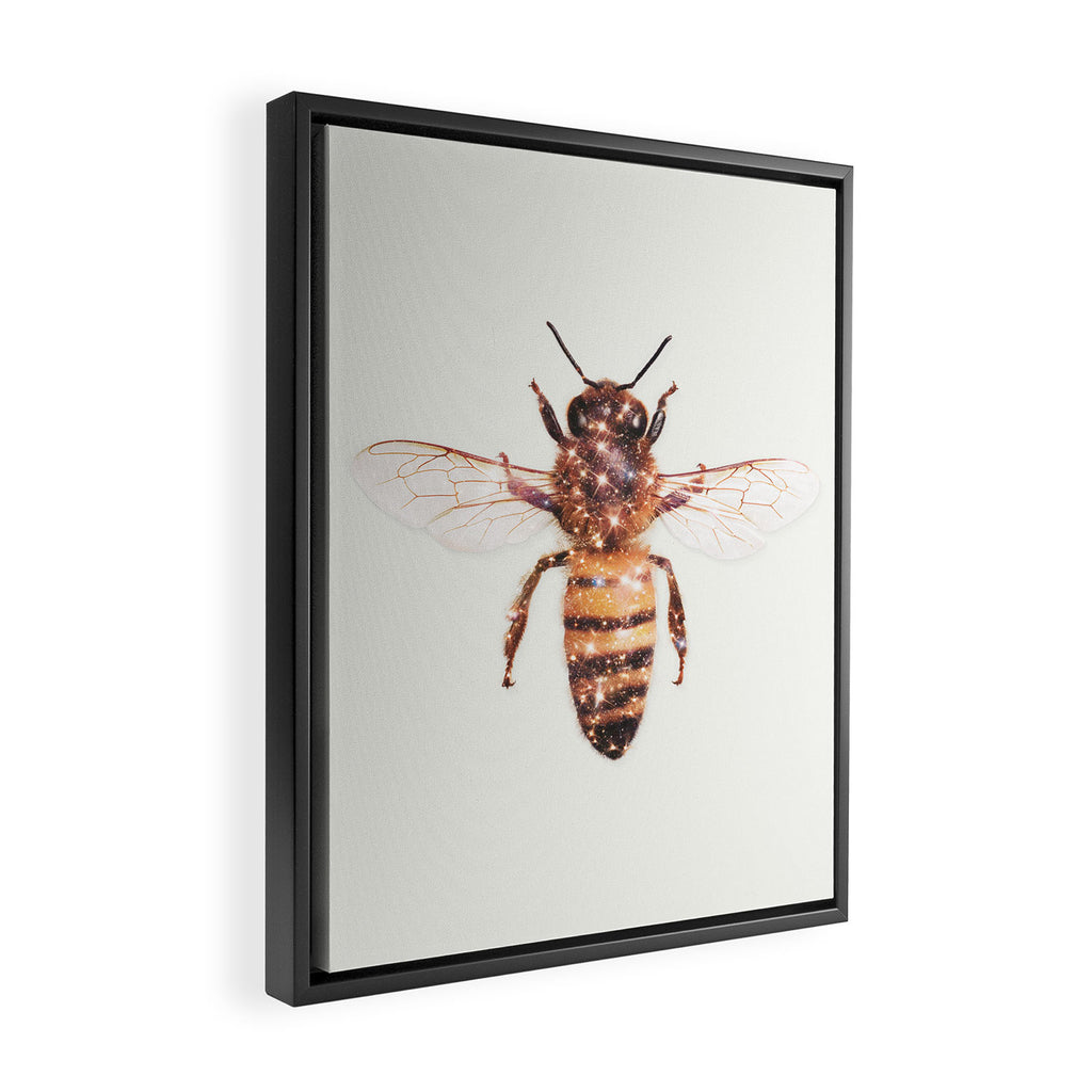 GLITTER BEE Framed Canvas Print Gallery Image 2