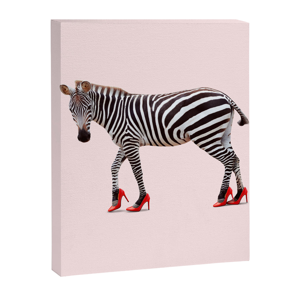 HIGH HEEL ZEBRA Canvas Print Gallery Image 6