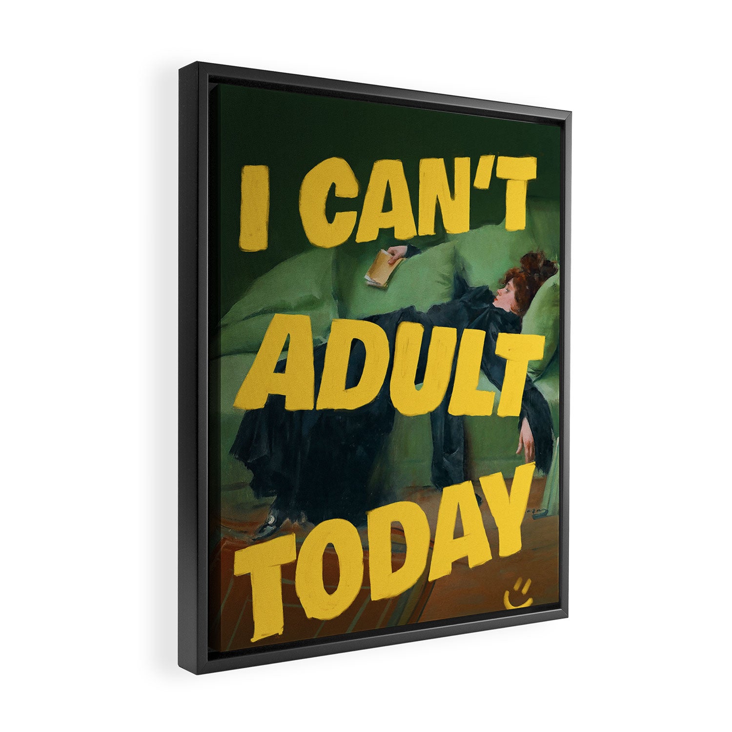 I Can't Adult Today Framed Canvas Print Gallery Image 2