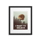 I Want To Believe Framed Art Print Gallery Image 5