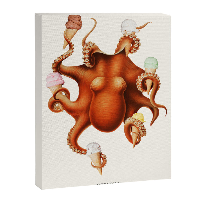 ICE CREAM OCTOPUS Canvas Print Gallery Image 1