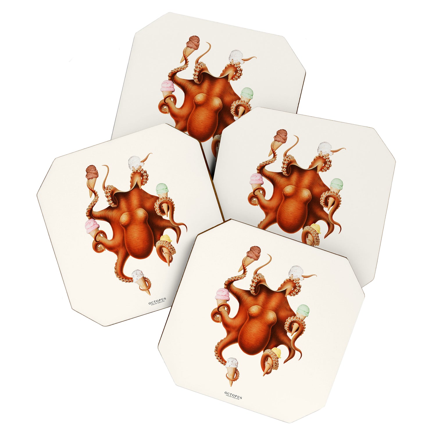 ICE CREAM OCTOPUS Coaster Gallery Image 1