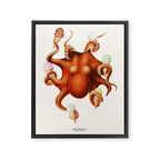 ICE CREAM OCTOPUS Framed Canvas Print Gallery Image 6