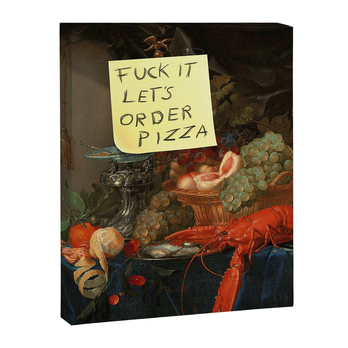 Let's Order Pizza Canvas Print Gallery Image 1
