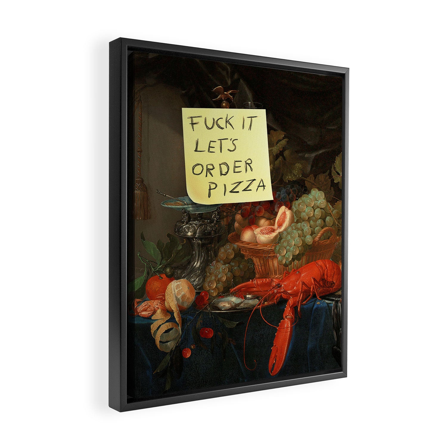 Let's Order Pizza Framed Canvas Print Gallery Image 2