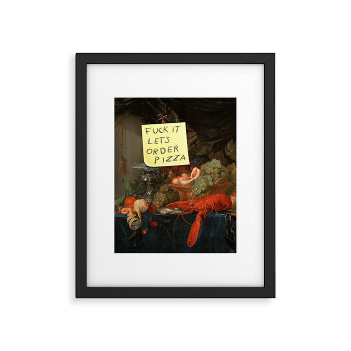 Let's Order Pizza Framed Art Print Gallery Image 1
