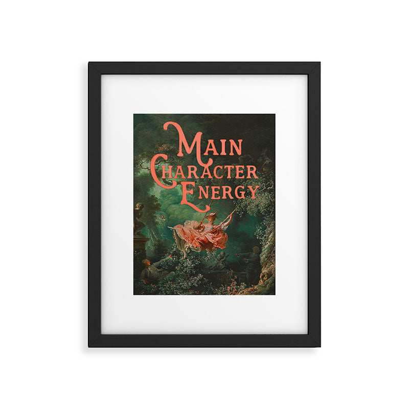 Main Character Energy Framed Art Print Gallery Image 5