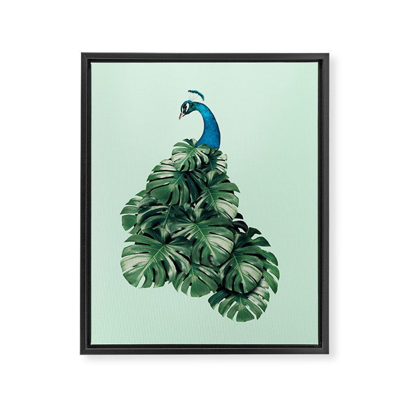 MONSTERA BIRD Framed Canvas Print Gallery Image 6