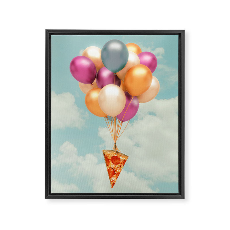 Pizza Balloons Framed Canvas Print Gallery Image 6