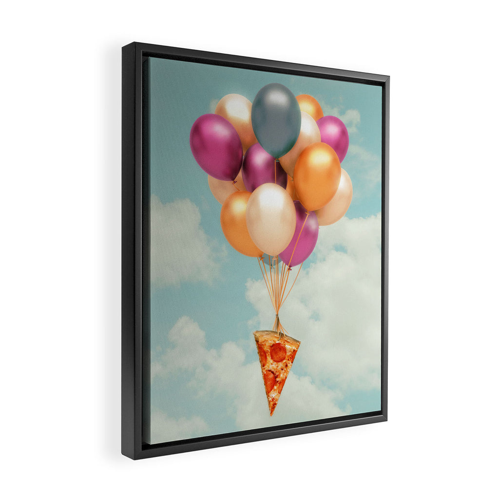 Pizza Balloons Framed Canvas Print Gallery Image 2