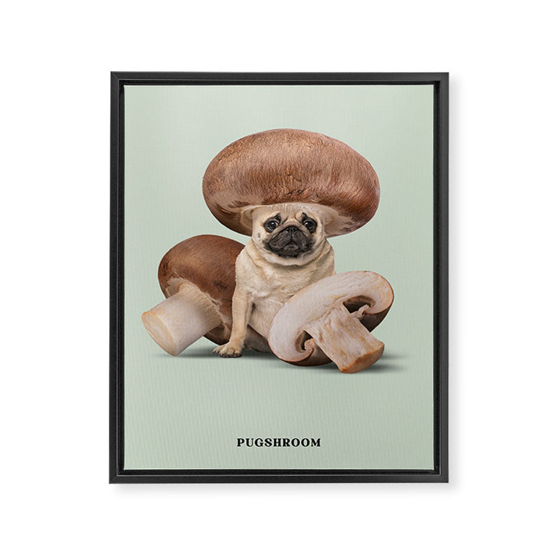 Pugshroom Framed Canvas Print Gallery Image 6