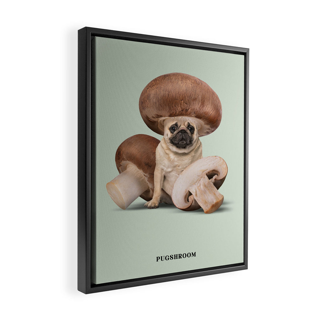Pugshroom Framed Canvas Print Gallery Image 2