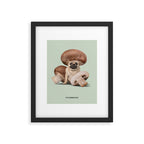 Pugshroom Framed Art Print Gallery Image 5
