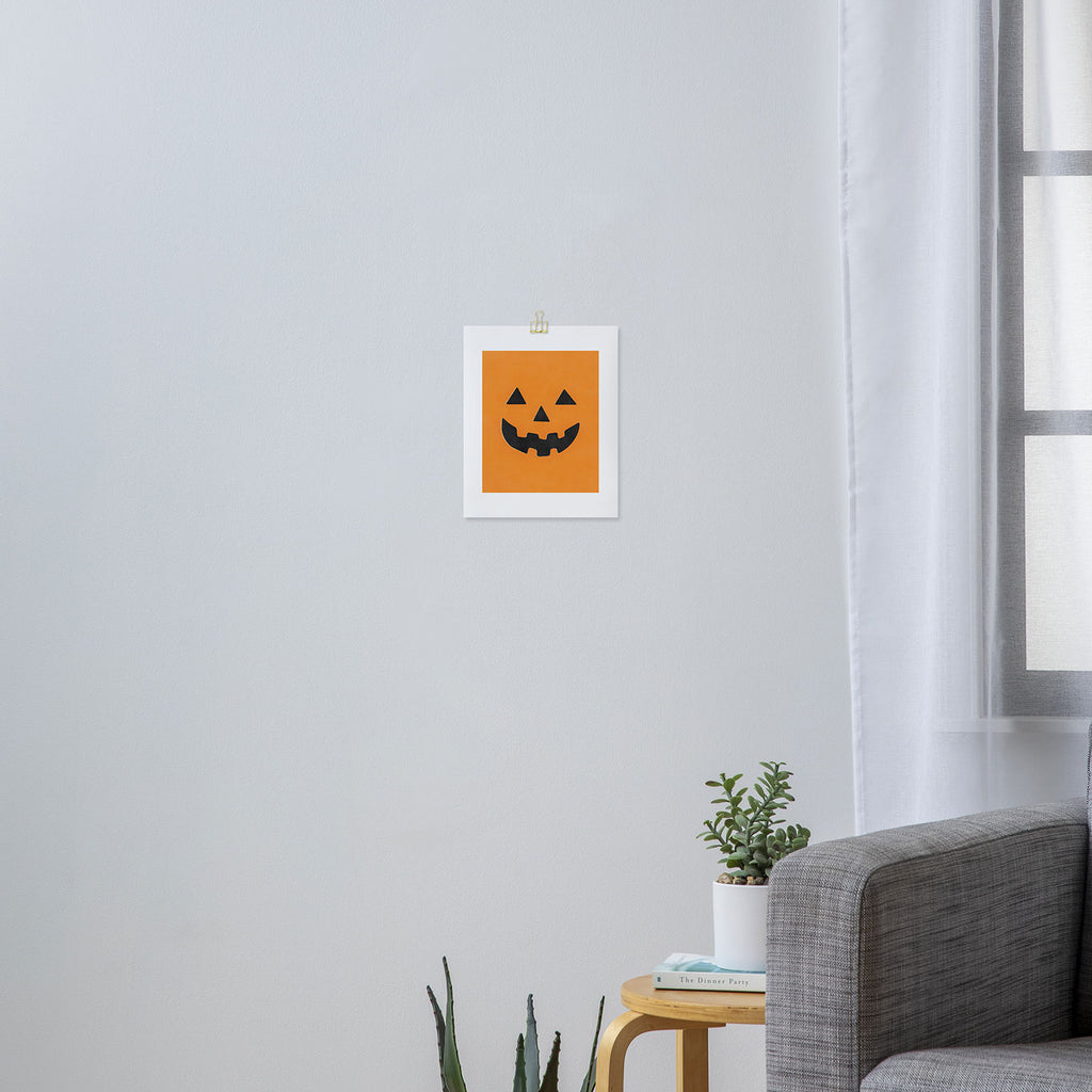 Pumpkin Face Art Print Gallery Image 3