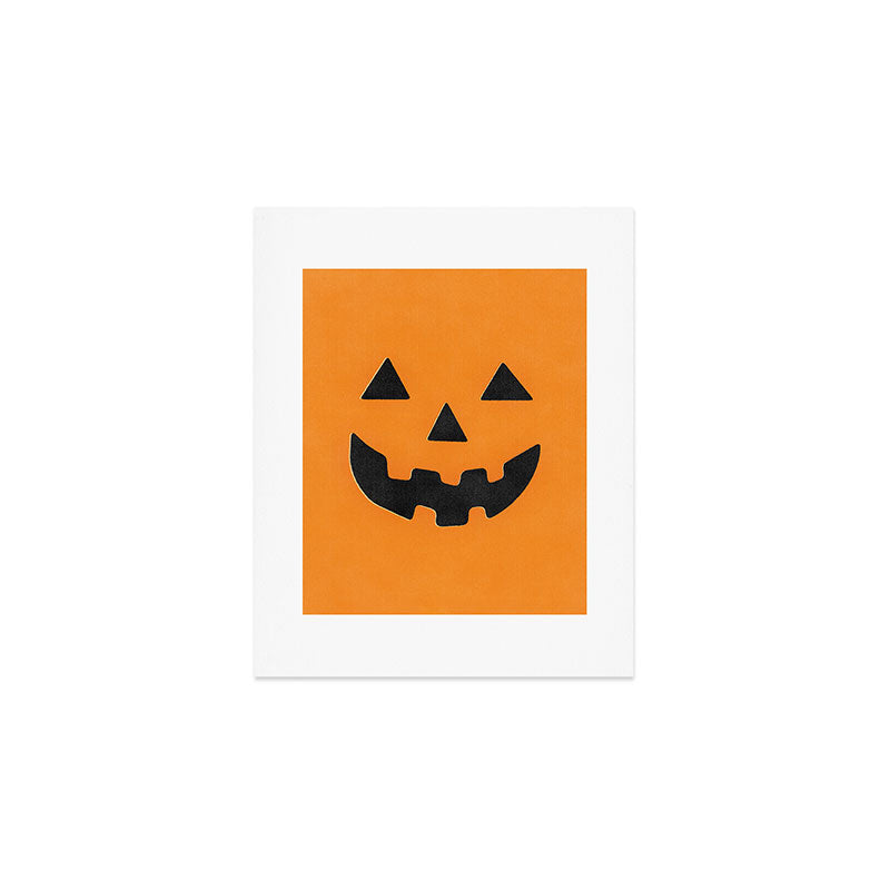 Pumpkin Face Art Print Gallery Image 1