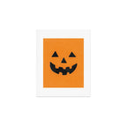 Pumpkin Face Art Print Gallery Image 1