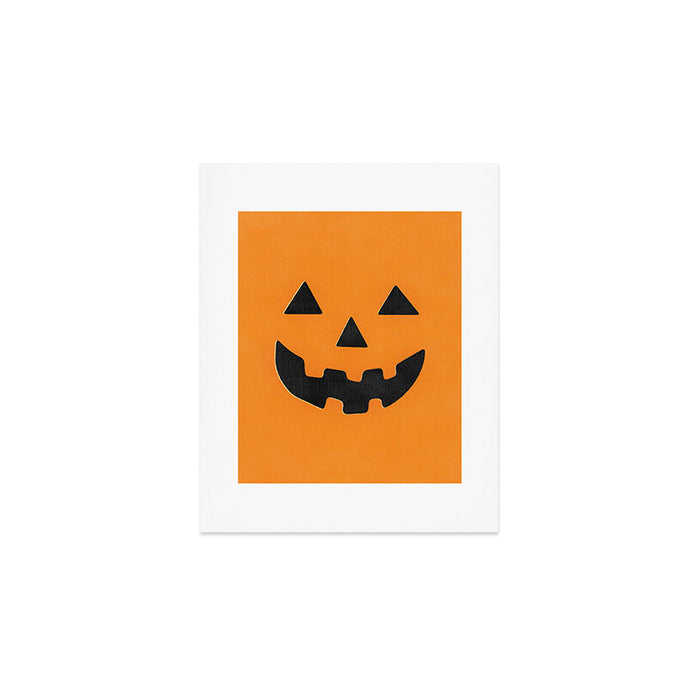 Pumpkin Face Art Print Gallery Image 1