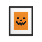 Pumpkin Face Framed Art Print Gallery Image 5