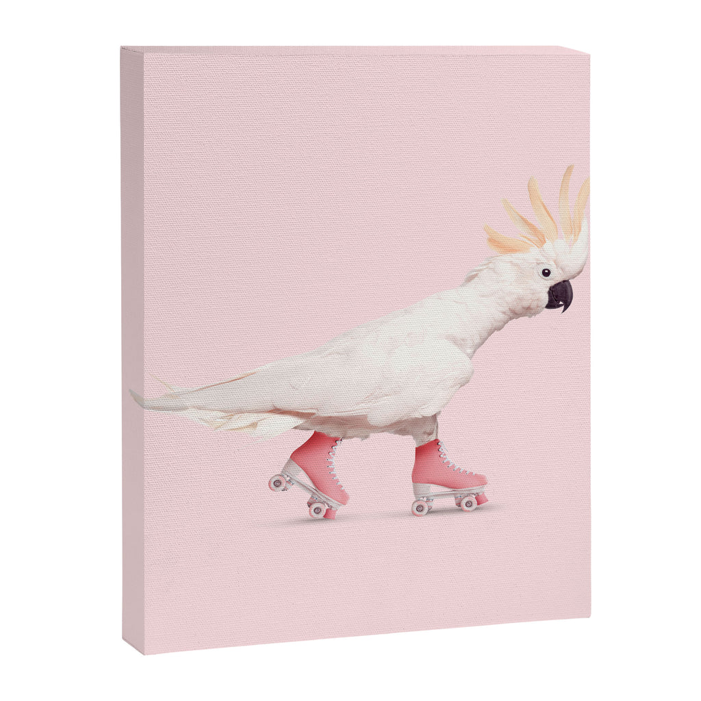 ROLLERSKATING COCKATOO Canvas Print Gallery Image 6