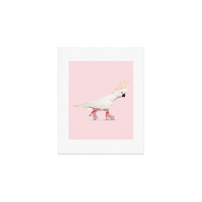 ROLLERSKATING COCKATOO Art Print Gallery Image 1