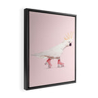 ROLLERSKATING COCKATOO Framed Canvas Print Gallery Image 2