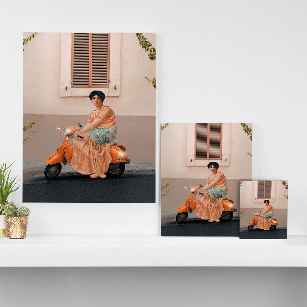 Scooter Girl Canvas Print Gallery Image 3