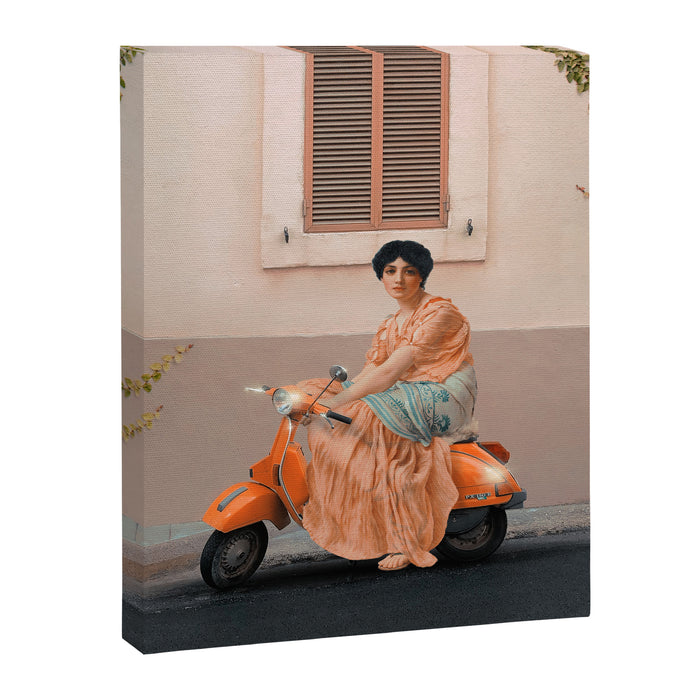 Scooter Girl Canvas Print Gallery Image 1