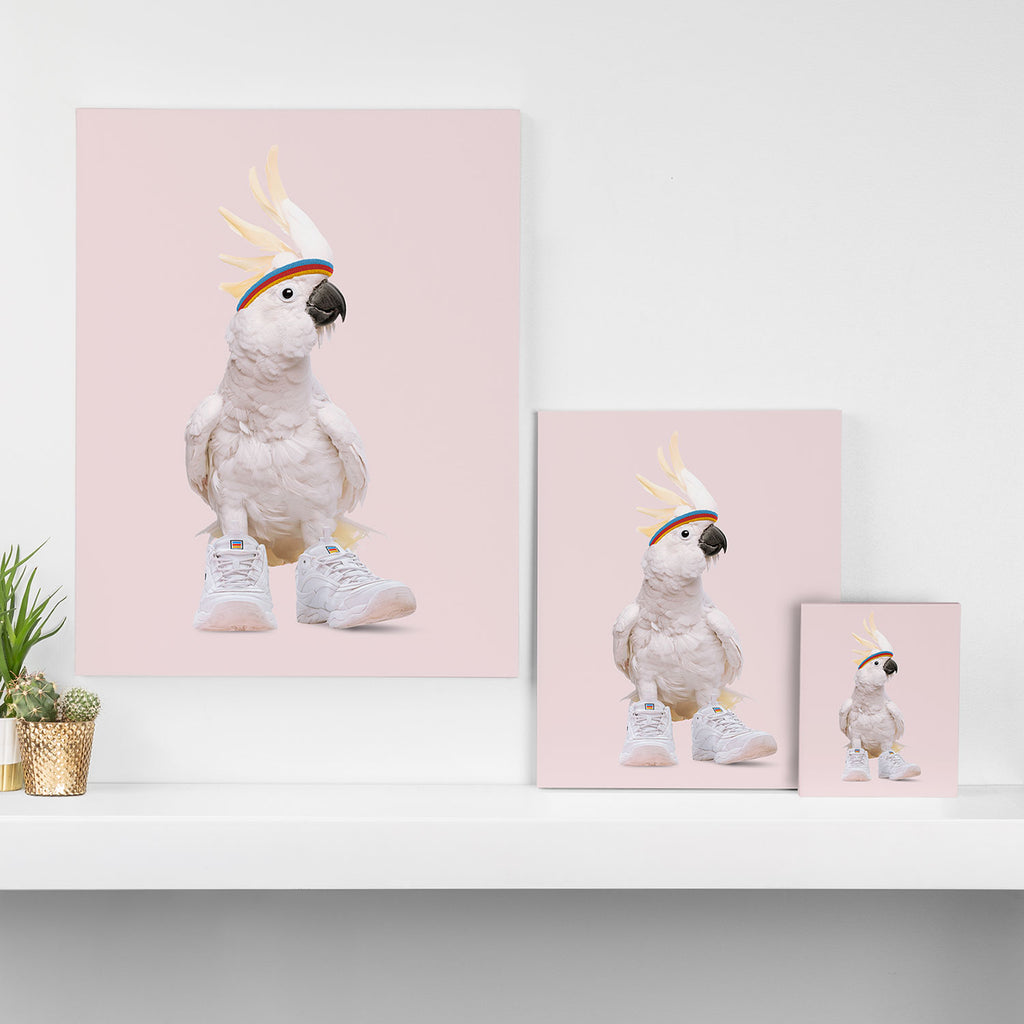SNEAKER COCKATOO Canvas Print Gallery Image 3