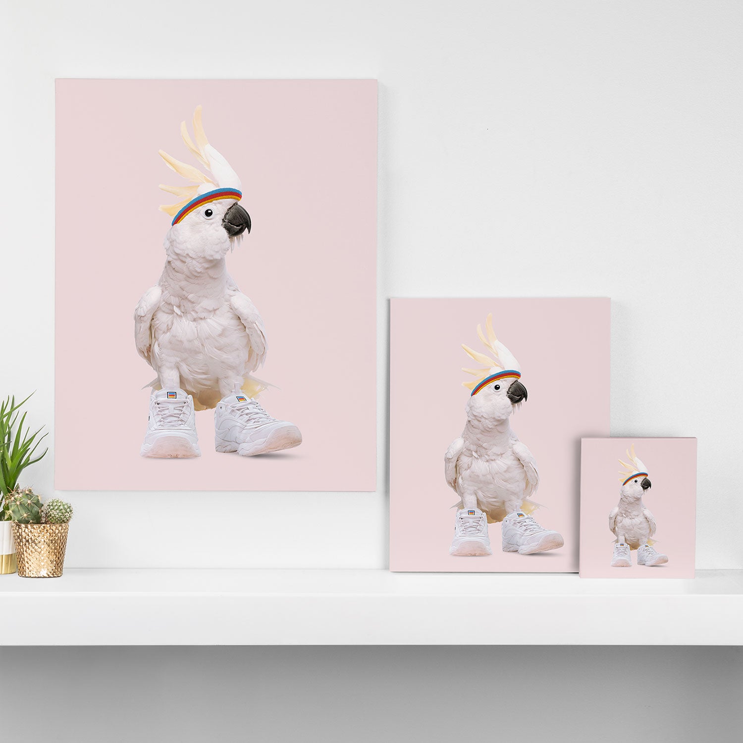 SNEAKER COCKATOO Canvas Print Gallery Image 3