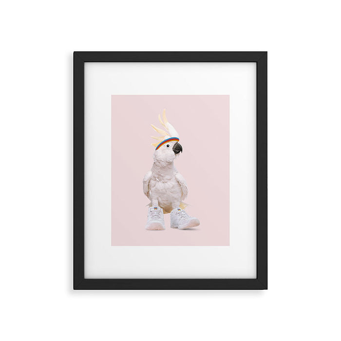 SNEAKER COCKATOO Framed Art Print Gallery Image 1